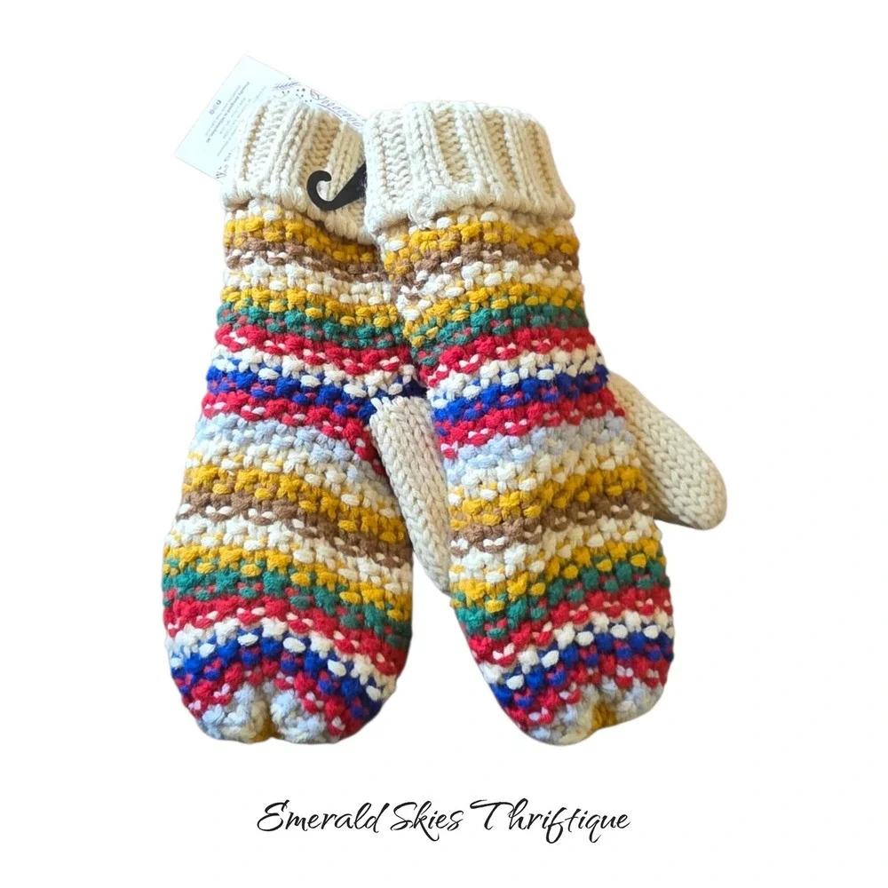 Womens muk luks gloves nwt one size warm knit winter gloves free shipping